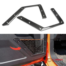 Real Carbon Fiber Front Door Storage Pocket Net Frame For 2021–2025 Ford Bronco | Direct Replacement