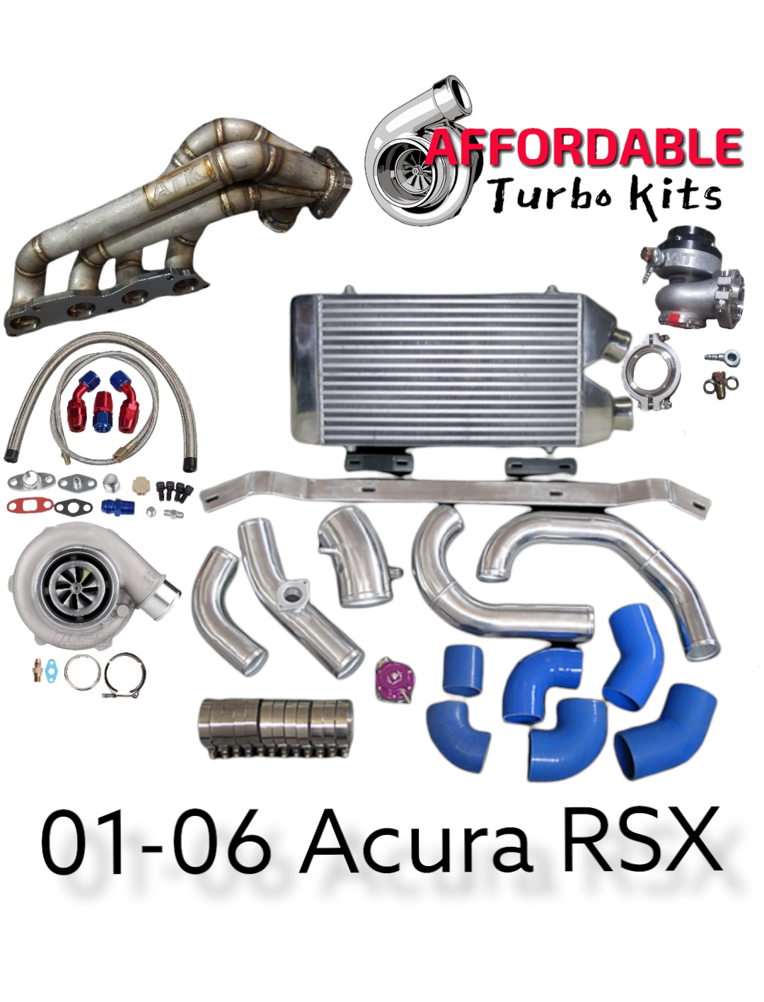 Acura Rsx Stage 3 Turbo Kit Sidewinder Manifold 01-06 K20 K24 K series
