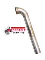 44mm V Band Universal Downpipe Dump Tube Screamer Pipe 90 Degree 15"