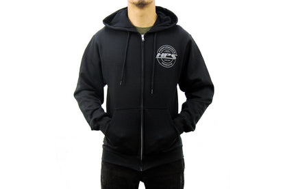 HPS 2022 Round Logo Zip-Up Hoodie, Black