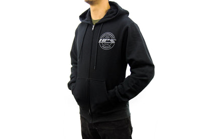 HPS 2022 Round Logo Zip-Up Hoodie, Black