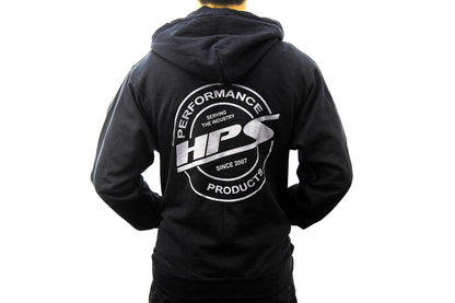 HPS 2022 Round Logo Zip-Up Hoodie, Black