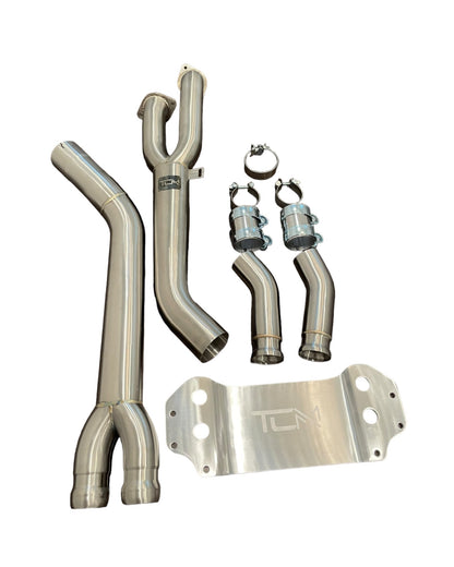 TCM 3.5" Single Midpipe w/ Brace BMW M2 G87 S58