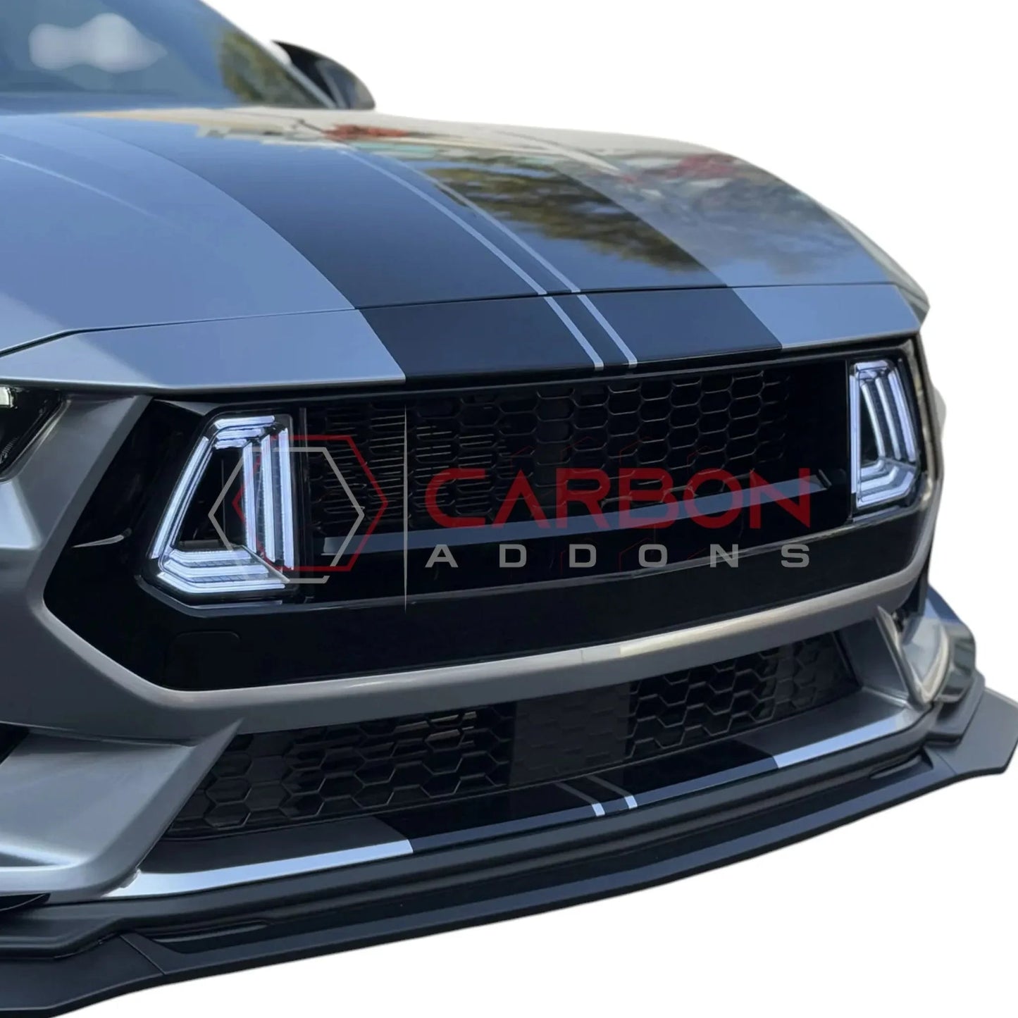 Direct Replacement GT-Style Grille with LED Lights for 2024+ Ford Mustang