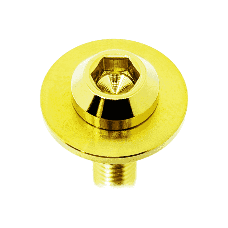 ZSPEC Body Kit Fastener, Titanium Angled-Head Style M6x25mm w/ WELL Nut, per Each