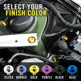 ZSPEC Seat-Rails Dress Up Fastener Kit for the GR Corolla, Front-Bolts, Titanium