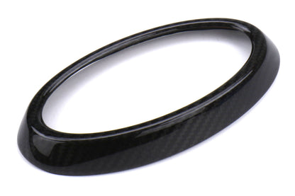 OLM LE Dry Carbon Fiber Front Emblem Frame Overlay - 2018-2021 Subaru WRX / STI