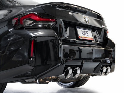 AWE Tuning 23-24 BMW G87 M2 SwitchPath Edition Exhaust - Chrome Silver Tips 3025-42487