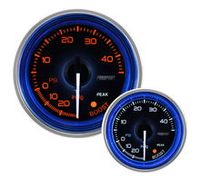 2-1/16" Crystal Series Blue/White Electric Boost gauge