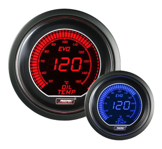 2-1/16" Evo Electrical Oil Temperature Gauge-Celsius