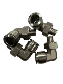 SPDZ1 1/8 NPT - 3/8 DOT 90 Degree 4 Piece Heavy Duty Fitting Kit