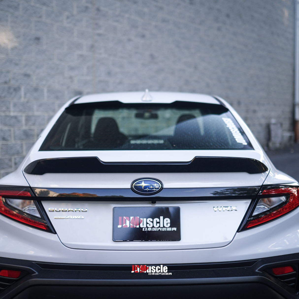 JDMuscle [22-25 WRX] V1 Roof Spoiler-Paint Matched/Gloss Black