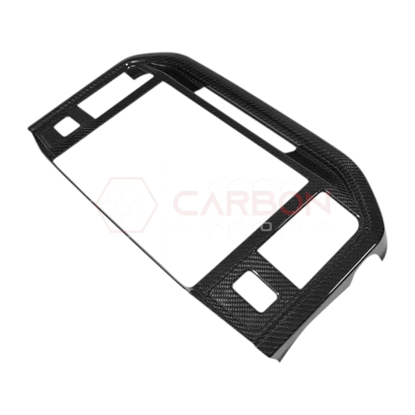 F150 2021-Up Radio Infotainment Screen Trim Carbon Fiber Cover