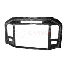 F150 2021-Up Radio Infotainment Screen Trim Carbon Fiber Cover