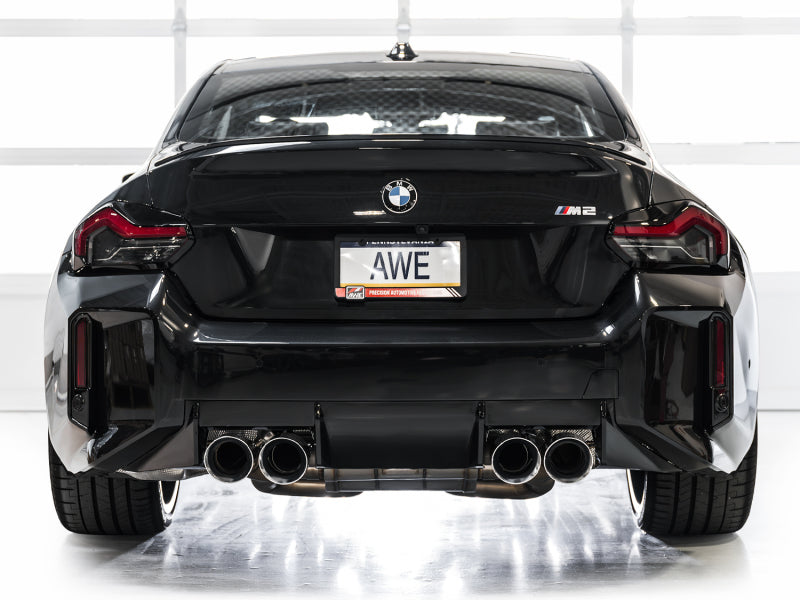 AWE Tuning 23-24 BMW G87 M2 SwitchPath Edition Exhaust - Chrome Silver Tips 3025-42487