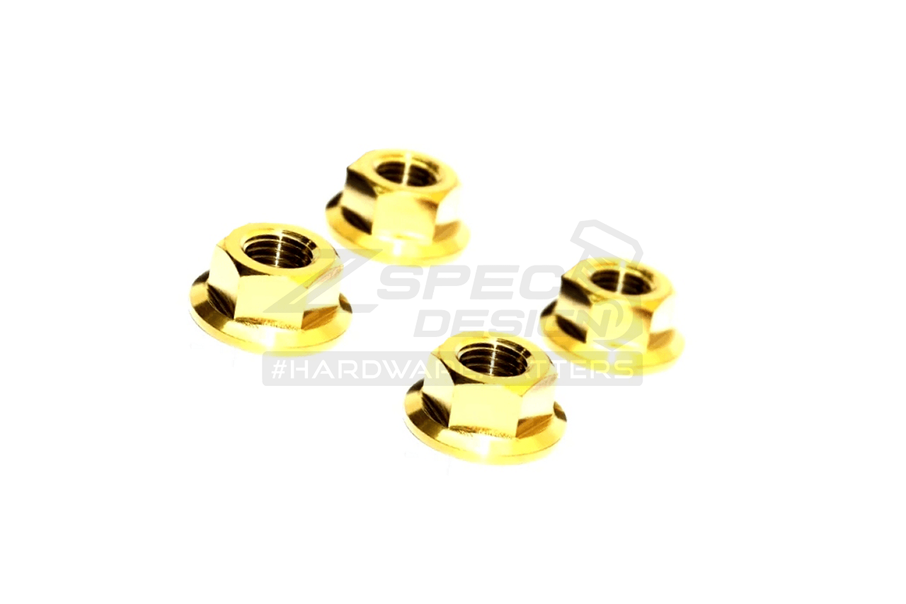 ZSPEC SR20 & KA24 Dress Up Bolts® Water Pump Pulley Kit Nuts, Grade-5 Titanium