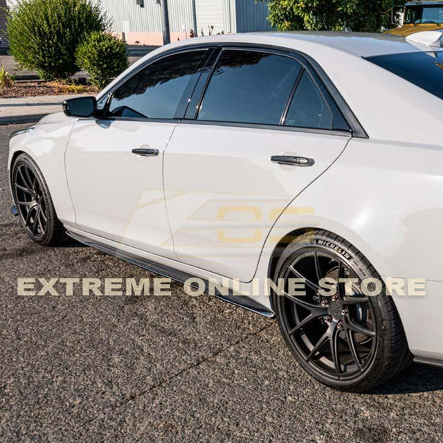 2014-19 Cadillac CTS Carbon Fiber Side Skirts Rocker Panels