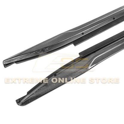2014-19 Cadillac CTS Carbon Fiber Front Splitter & Side Skirts