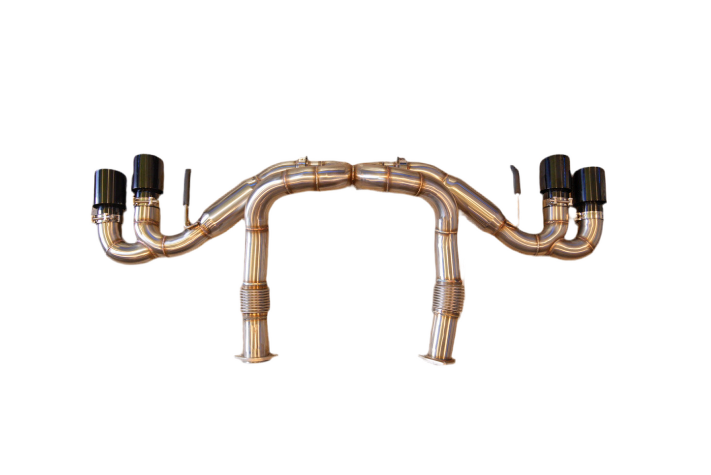 SPDZ1 Catback Exhaust For Chevrolet Corvette C8 2020+ Black Tips 6.2L V8 3" Race Series
