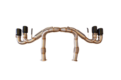 SPDZ1 Catback Exhaust For Chevrolet Corvette C8 2020+ Black Tips 6.2L V8 3" Race Series