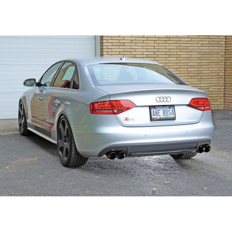 AWE Tuning Audi B8 / B8.5 S4 3.0T Track Edition Exhaust - Chrome Silver Tips (90mm)