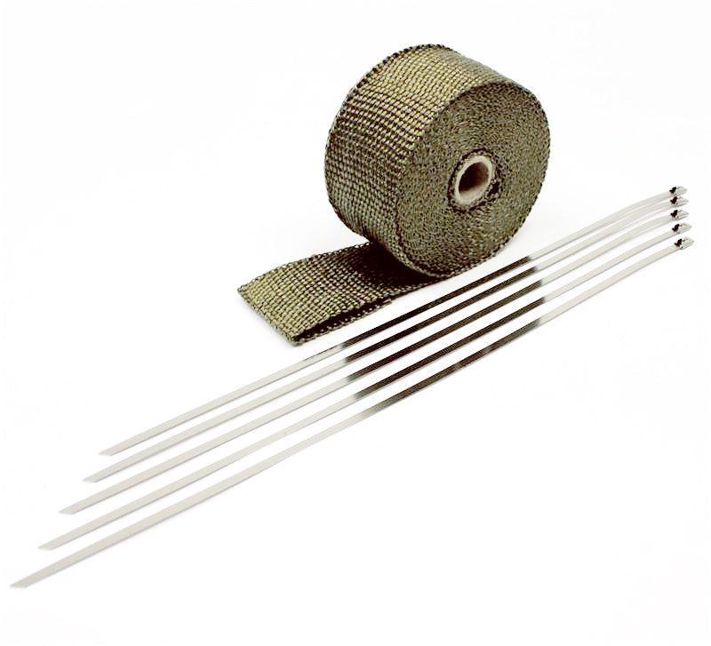 Titanium Header Wrap-2" wide x 25 Ft. with ties