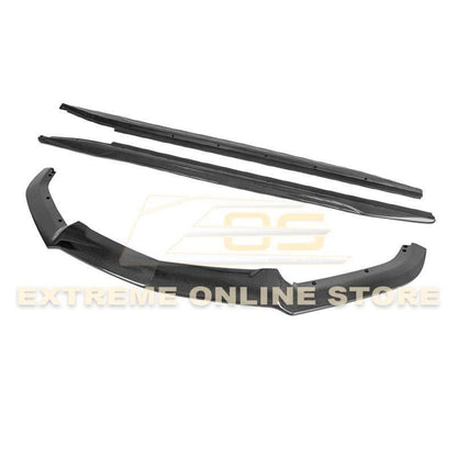 2014-19 Cadillac CTS Carbon Fiber Front Splitter & Side Skirts