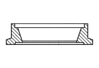 Inlet Flange for TiAL 38mm MV-S Wastegate 304 Stainless