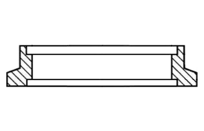 Outlet Flange for TiAL 44mm MV-R Wastegate CP2 Titanium