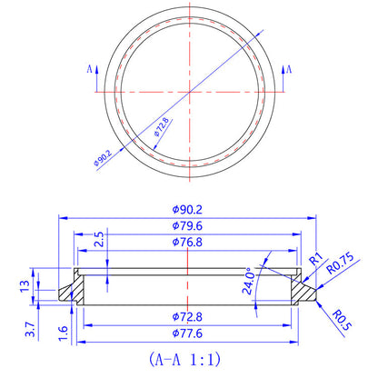 Turbo Outlet Flange - TiAL V-Band Housing for Garrett GT28/GTX28, GT30/GTX30, GT35/GTX35 - 304 Stainless