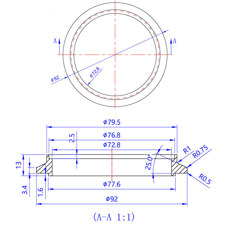 Turbo Outlet Flange - (PTE) Precision Turbo Medium Frame Turbo Housings - CP2 Titanium