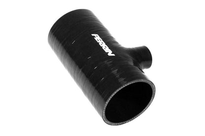 Perrin [22-24 WRX, 20-25 LGT/OBXT] Black 3in Turbo Inlet Hose w/ Nozzle (Short) | PSP-INT-426BK