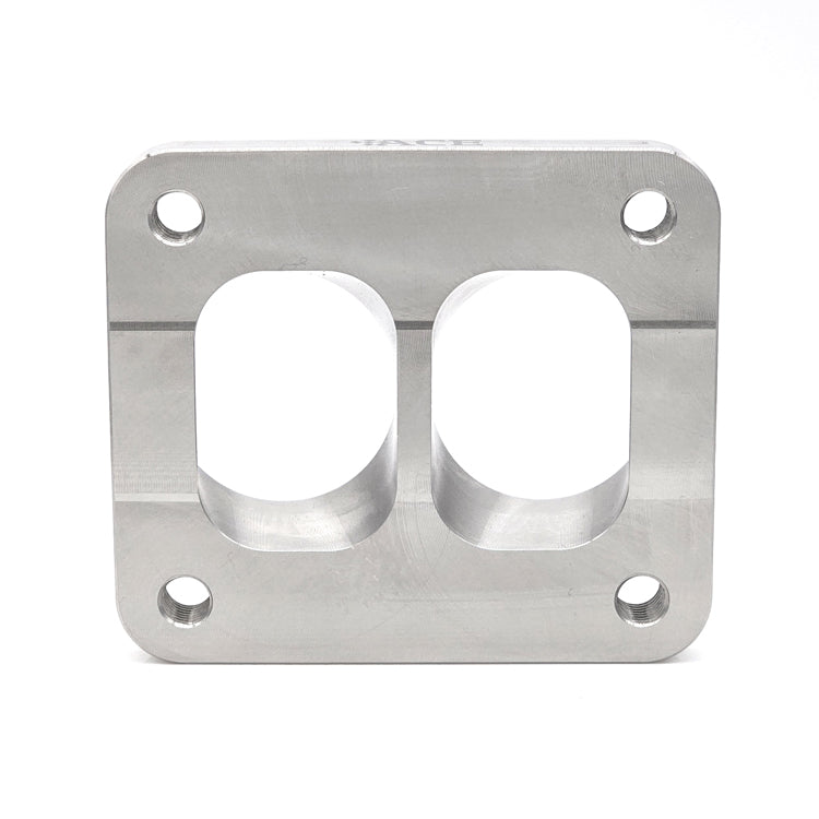 Transition Turbo Flange - Divided T4 to Dual 1-1/2" NPS (1.900" OD) - 304 Stainless