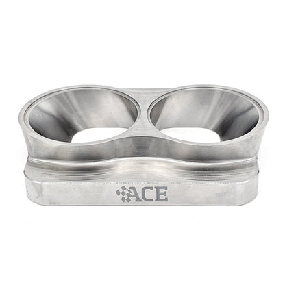 Transition Turbo Flange - Divided T4 to Dual 2.250" OD Tube - 304 Stainless