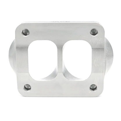 Transition Turbo Flange - Divided T4 to Dual 2.500" OD Tube - 304 Stainless