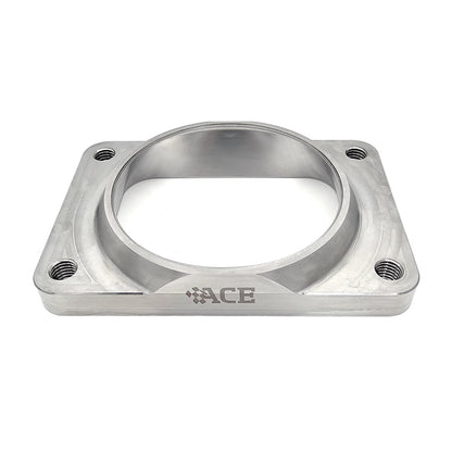 Transition Turbo Flange - Undivided T6 to Single 3.500" OD Tube - 304 Stainless