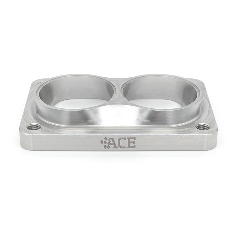 Transition Turbo Flange - Divided T6 to Dual 2.250" OD Tube - 304 Stainless