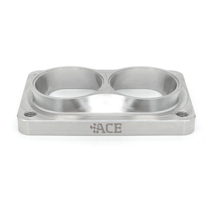 Transition Turbo Flange - Divided T6 to Dual 2.250" OD Tube - 304 Stainless