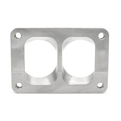 Transition Turbo Flange - Divided T6 to Dual 2.250" OD Tube - 304 Stainless