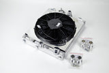 CSF Cooling - Racing & High Performance Division 2858X Universal Half Radiator - Evo 7/8/9 / 92-00 Civic - w/ SPAL Fan & Shroud