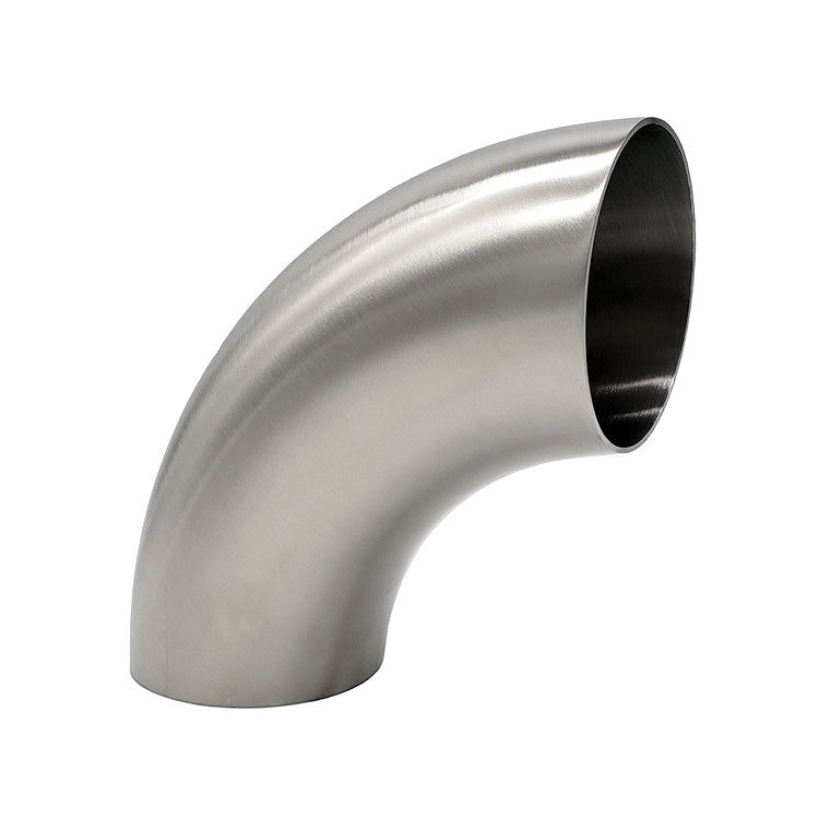 2.000" 16ga 90° Mandrel Bend - (3.000" CLR) - Brushed Finish - 304 Stainless