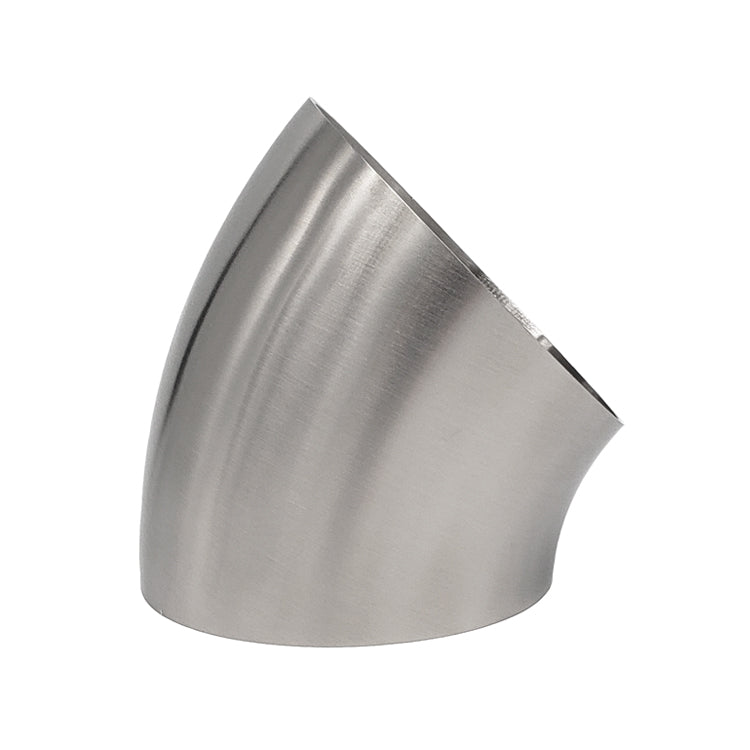 3.500" OD x 0.059" (1.5mm) Tight Radius 45° Mandrel Bend - (3.850" CLR) - CP1 Titanium