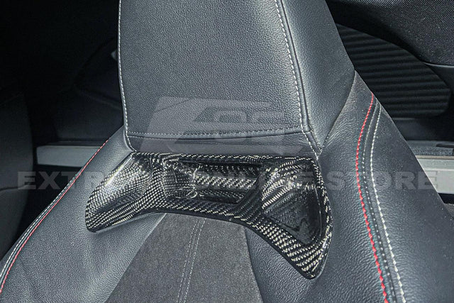 2020-Up Toyota Supra Carbon Fiber Seat Chrome Delete Cover