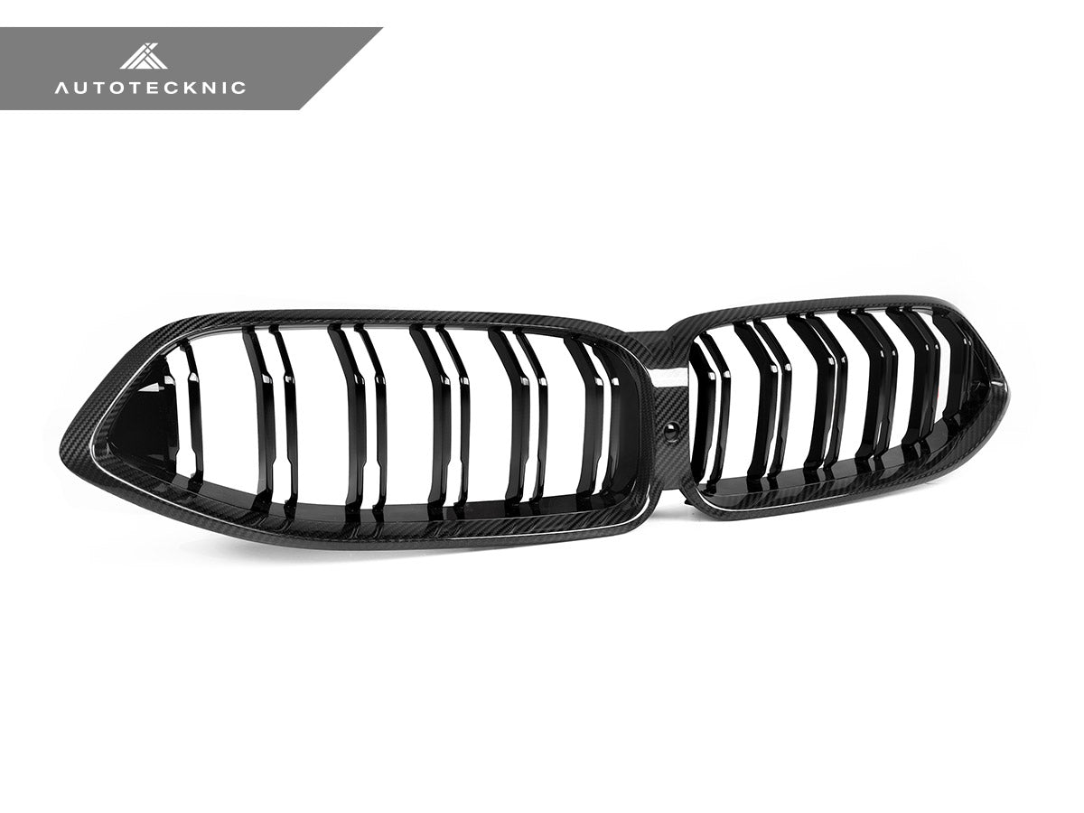 AutoTecknic Dry Carbon Dual-Slats Front Grille - G14/ G15/ G16 8-Series