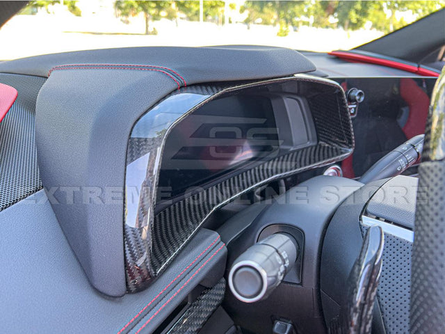 Chevrolet Corvette C8 Carbon Fiber Gauge Cluster Cover