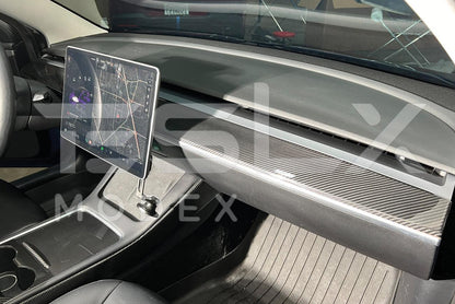 2017-Up Tesla Model 3 & Y Carbon Fiber Interior Instrument Trim