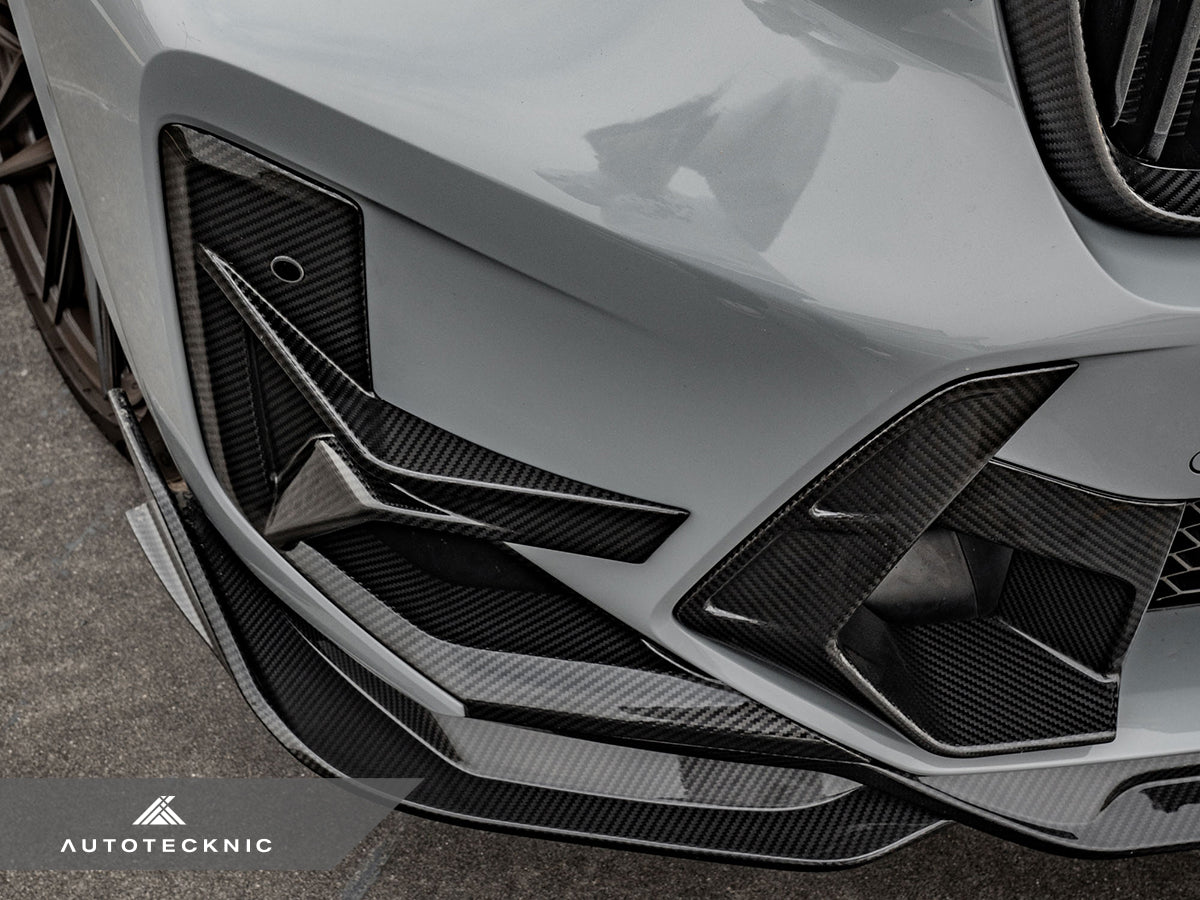 AutoTecknic Dry Carbon Front Bumper Trim Set - F97 X3M LCI | F98 X4M LCI