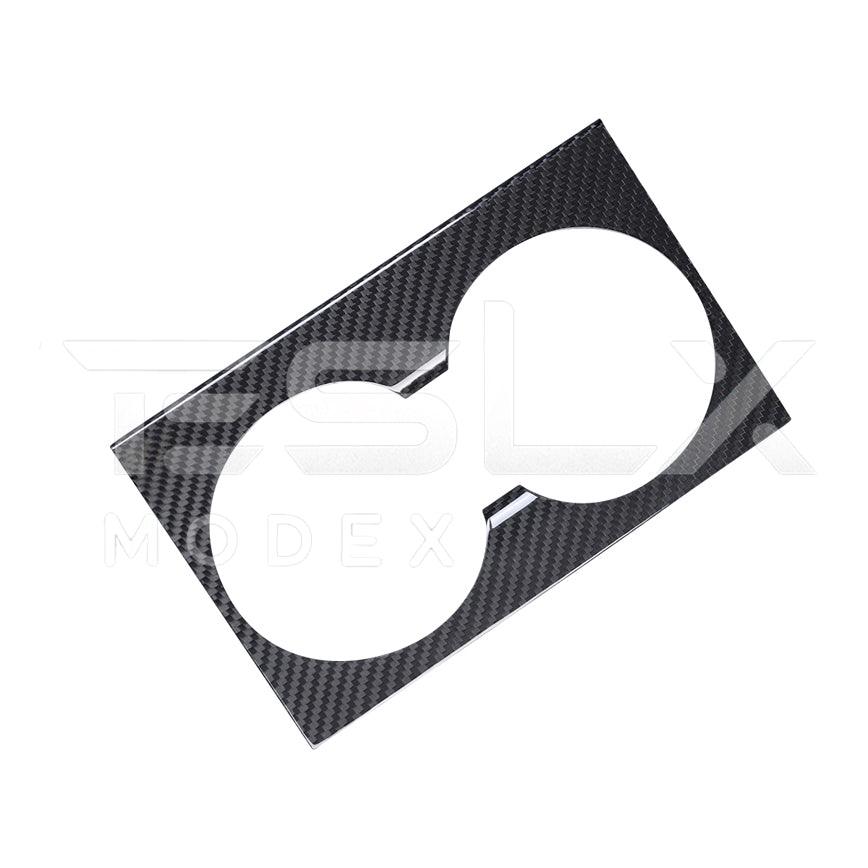 2024-Up Tesla Model 3 Carbon Fiber Interior Water Cup Frame
