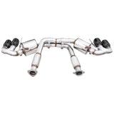 AWE Tuning 2020 Chevrolet Corvette (C8) Touring Edition Exhaust - Quad Diamond Black Tips