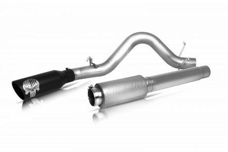 Gibson 15-20 Ford F-150 Lariat 5.0L 4in Patriot Skull Series Cat-Back Single Exhaust - Stainless